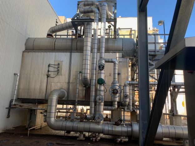 160,000 Lbs/Hr. Rentech Boilers for Sale.  Water Tube steam boiler less than 10 Years Old.